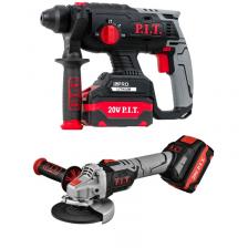 Комплект 1 P.I.T. PBH20H-22B/2, перфоратор PBH20H-22B/2 + УШМ PWS20H-125B/1