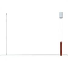 Подвесной светодиодный светильник Escada Alliance 10297/1LED White 45Вт, кожа/металл/силикон, белый