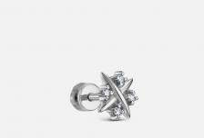 Пирсинг золотой Бриллиант 1 шт VESNA JEWELRY