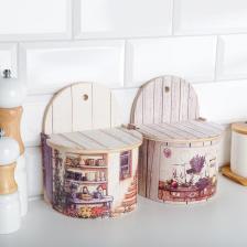 Солонка сувенирная «Прованс», дерево, 10.5x13.5x18.5 см, МИКС