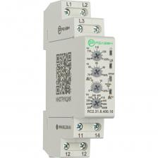 Многофункциональное реле контроля фаз Реле контроля фаз РЕЛЕОН многофукциональное 3L; 1 перекидной контакт 10А ; 400В AC, RC231840010