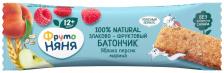 Батончик злаково-фруктовый ФрутоНяня Яблоко Персик Малина 25г
