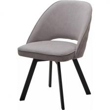 Стул DUNA 360 град. поворот. B22 Серый, велюр / черный каркас, М-City M-City