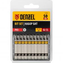 Набор бит PH3, 50 мм, сталь S2, шестигранный профиль, 10 шт Denzel 11650 предназначен для шуруповертов и отверток-адаптеров. Биты используются при монтаже и демонтаже большинства саморезов по дереву и шурупов. За счет оптимальной геометрии биты способны ввинтить и извлечь большое количество крепежа без потери рабочих свойств. Изготовлены из стали S2 и закалены, что обеспечивает повышенную износостойкость и увеличивает срок службы. Высокоточный шлиц предотвращает разрушение шляпки крепежа при работе.  Для удобства работы в труднодоступных местах шлицы намагничены. Внимание, изображение товара может отличаться от реального! Верные параметры указаны в технических характеристиках товара.