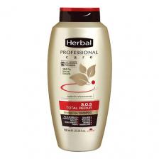 Шампунь для волос HERBAL Шампунь тотальное восстановление Professional Care Total Repair Shampoo 750