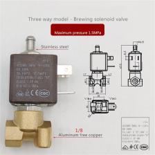 Двухходовой трехходовой электромагнитный клапан 230 В 50 Гц для кофемашины, паровая горячая вода, кухонная техника, детали кофеварки
