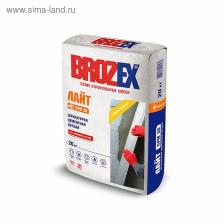 Легкая штукатурка для стен Brozex ШС-36, 20 кг