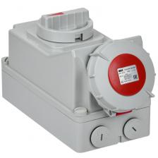 Розетка с механической блокировкой ССИ-825 32А-6ч/380В 3P+PE+N IP67 IEK, цена за 1 шт
