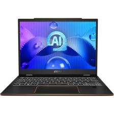 Ноутбук MSI Summit E13 AI Evo A1MTG-001US 13.3", трансформер, IPS, Intel Core Ultra 7 155H 1.4ГГц, 16-ядерный, 16ГБ 1ТБ SSD, Intel Iris Xe graphics, Windows 11 Home, черный