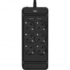 Сетевой фильтр AGNI TP-FS6E — это современное и надёжное устройство, разработанное для безопасного и стабильного питания бытовой и цифровой техники. Конструкция модели сочетает инженерную продуманность, высококачественные материалы и многоуровневую систему защиты, что делает её оптимальным выбором для дома, офиса и профессиональных рабочих зон. Безопасность эксплуатации с 7 уровнями защиты Сетевые фильтры AGNI спроектированы с многоступенчатой системой защиты, обеспечивающей безопасность подключённого оборудования и пользователя. Каждый уровень работает в своей зоне ответственности — от защиты от импульсного перенапряжения до предотвращения возгорания. Защита от короткого замыкания Механизм: автоматический предохранитель. Действие: размыкает цепь при КЗ. Результат: предотвращает повреждение фильтра и подключённых устройств. Защита от перегрузки Механизм: токовая защита до 16 А (4000 Вт). Действие: питание отключается при превышении допустимой мощности. Результат: исключает перегрев и выход из строя оборудования. Защита от импульсных перенапряжений Механизм: варисторы. Действие: подавляет резкие кратковременные скачки/просадка напряжения (например, при грозе или выключении мощных приборов). Результат: защищает чувствительную электронику от импульсных всплесков. Защита от перегрева Механизм: кабель из чистой меди с сечением 3x1,5 мм?. Действие: снижает сопротивление и тепловые потери, исключает перегрев даже при длительной допустимой нагрузке. Результат: стабильная работа и пожаробезопасность при полной мощности. Защита от поражения электрическим током Механизм: система заземления. Действие: безопасно отводит ток утечки на «землю». Результат: предотвращает поражение пользователя при неисправностях техники. Защита детей и от случайного прикосновения Механизм: встроенные защитные шторки. Действие: блокируют доступ к токоведущим контактам при попытке вставить посторонние предметы. Результат: безопасность в доме и на рабочем месте. Противопожарная защита Механизм: самозатухающие материалы корпуса и кабеля. Действие: препятствует распространению огня при аварийных ситуациях. Результат: максимальная безопасность при любых условиях эксплуатации. Сетевой фильтр AGNI TP-FS6E объединяет надёжную защиту, эргономичный дизайн и высокое качество исполнения. Он обеспечивает безопасное и стабильное питание подключённых устройств, продлевая срок их службы и повышая уровень электробезопасности в вашем доме или офисе.