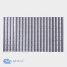 Коврик противоскользящий в ванну на присосках SAVANNA, 40x68 см, серый
