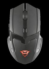 Trust Gaming Wireless Mouse GXT 103 Gav, USB, 1000-2000dpi, Illuminated, PC/PS4/Xbox One, Black [] [23213]
