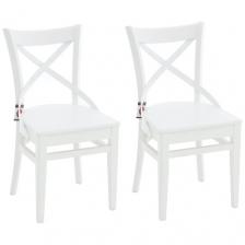 Комплект стульев Аврора Соло венский жесткий, Эмаль белая/Тон 9, 2 шт.