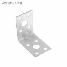 Уголок крепежный усиленный ТУНДРА krep, 45x45x30x1.5 мм, в упаковке 100 шт.