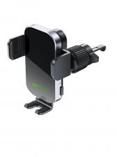 Автодержатель ACEFAST D52 Wireless Charging Car Holder With Electric Clamp For Air Vent, черный AF-D52-BK
