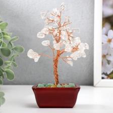 Бонсай-дерево декоративное 60 камней «Денежное дерево с кристаллами», 13x7x5 см