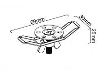 Подстольный крепеж для мойки KANTERA UMG8R (44712)