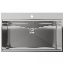 Кухонная мойка Rivelato Rinox 8050 нерж.сталь 1 чаши 800*500*200 мм +(доска, коландер, рол мат)