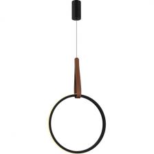 Светильник подвесной ST Luce Shape SL6131.403.20 Черный/Черный, Терракотовый LED 1*20W 4000K кольцо