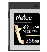NeTac CF2000 CFexpress™ PCIe Gen 3x2 Type B cards 256GB, R/W up to 1750MB/1650MB/s [NT02CF2000-256G-S]