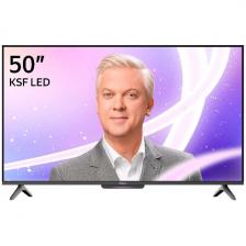 Телевизор Яндекс ТВ Станция Бейсик с Алисой, 50 дюймов, 4K Ultra HD, смарт ТВ, YаOS, черный