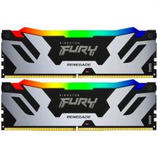 Оперативная память Kingston DDR5 32GB (2x16GB) 7600MHz FURY Renegade Silver/Black RGB (KF576C38RSAK2-32)