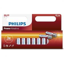 Батарейка Philips Power Alkaline, щелочная, 12 АА, в коробке с окном (LR6P12B/97)