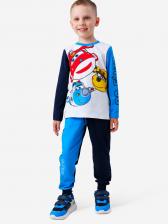 Комплект для мальчика: лонгслив, брюки PlayToday, Синий