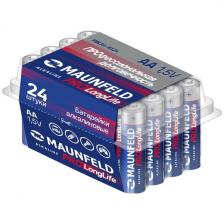Батарейки Maunfeld PRO Long Life Alkaline AA (LR6), 24 шт., бокс (MBLR6-BX24)