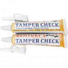 Маркер для пломбирования Century Tamper Check, упаковка 2 шт, цвет зеленый Century Markers CM96013-2 - это маркер-паста для пломбирования болтовых и крепежных соединений. Маркер обеспечивает простой визуальный метод идентификации ослабления или повреждения в муфте, болтах, крепежных и сборных деталях в результате вибрации или несанционированного доступа. Яркая, хорошо заметная краска, после высыхания функционирует как пломба, которая легко ломается при попытке откручивания или вскрытия. Если происходит раскручивание болтов, ослабление узлов или попытка взлома, пломба ломается.Является высококачественным аналогом LockTite 7414 и Markal Security Check.Краска-паста обладает отличным сцеплением с различными металлами, включая алюминий, магний, титан, нержавеющую сталь и медь, и при этом не вызывает коррозии этих материалов. Он эффективно работает в широком диапазоне рабочих температур, обеспечивая надежное обнаружение отклонений при температурах от -35°C до +200°C, рекомендуется наносить в диапазоне от -20°C до +70°C.Инструкция по применению:Перед использованием снимите закрытый колпачок для перевозки/хранения и оденьте рабочий наконечник с носиком.Удерживайте тубу вертикально, слегка надавливая на корпус для точного нанесения.После применения очистите носик наконечника и плотно закройте колпачком.