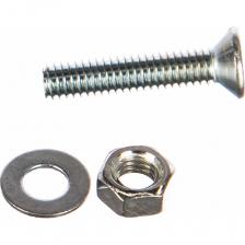 Оцинкованный винт с потайной головкой Винт Tech-Krep/Zitar DIN965 с потайной головкой, оцинкованный M4х20 + гайка + шайба 20 шт - пакет Tec 114059