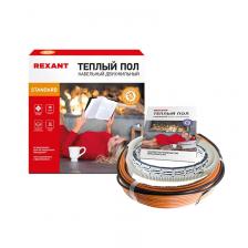 Теплый пол, кабельная секция Standard RND-80-1200 1200Вт, 80м, 7,5-10,0м? двухжильный REXANT, цена за 1 шт