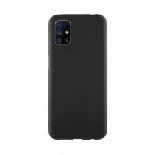 Силиконовый чехол для Samsung Galaxy M51 / на Самсунг Галакси М51 черный, матовый