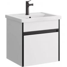 Тумба под раковину без столешницы Aqwella Urban 50, подвесная, белая глянцевая