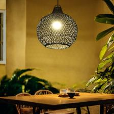 Светильник потолочный из ротанга «Бастиан», 1x120 Вт, Е27, 30x30x30 см