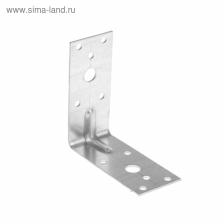 Уголок крепежный усиленный ТУНДРА krep, 90x90x40x2 мм, в упаковке 50 шт.