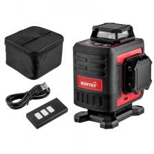 Нивелир лазерный Wortex LX LL 0340-2 1323751, линейный, 4х360°, до 25 м, +/- 0.3 мм/м, зеленый