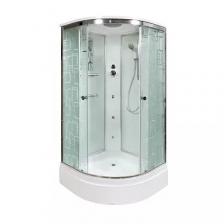 Душевая кабина Deto EM 80х80 хром с гидромассажем