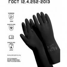 Перчатки хозяйственные неопреновые JCH501, размер М, цвет черный