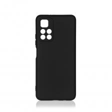 Силиконовый чехол с микрофиброй DF для Poco M4 Pro 5G Черный