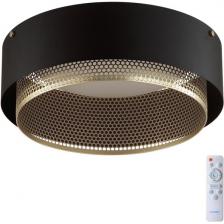 Потолочный светильник Sonex Antey 7692/48L металл/акрил/белый/черный/шампань LED 48Вт 3000-6000K D410 IP20 пульт ДУ