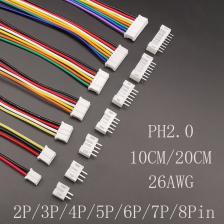 Разъемы Micro JST PH 2.0 2/3/4/5/6/7/8 pin 26AWG 5 комплектов