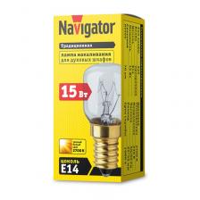 Лампа накаливания Е14 Navigator 61 207 NI-T25-15-230-E14-CL (для духовых шкафов), цена за 1 шт.