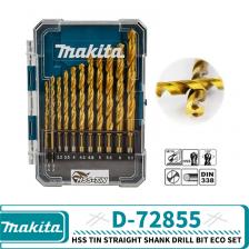 Makita HSS TIN Сверла с прямым хвостовиком Eco Set Металл