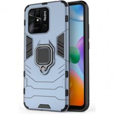 Чехол противоударный для Xiaomi Redmi 10C и Poco C40 / Редми 10С и Поко С40 (Светло-синий)