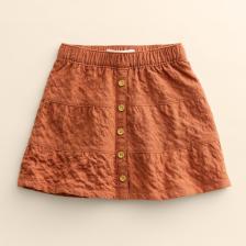 Многоярусная юбка на пуговицах спереди для малышей Little Co. от Lauren Conrad Little Co. by Lauren Conrad, цвет Cinnamon Rose