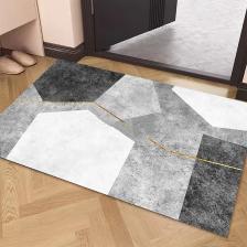 Серый антискользящий коврик для ванной