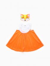 Карнавальный костюм «Лисичка», сарафан, маска фетр, р.28, рост 98-104 см