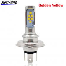 H4 Led Moto HS1 Лампа 12V Hi-Lo Beam DRL Лампа ATV Светодиодные фары Лампы Скутер Противотуманные фары Для мотоцикла Белый Золотой Желтый Ледяной Бл