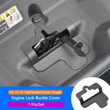 Замок двигателя автомобиля, пряжка, накладка, крышка замка двигателя, защита для Toyota Highlander Crown Kluger 2022-2025, аксессуар